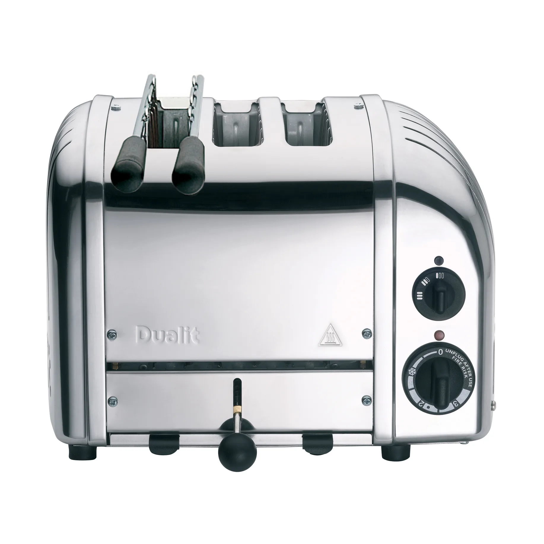 Brødrister Classic Combi 2+1 Skiver og toastholder, Rustfri Dualit