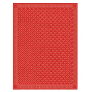 Åttebladrose duk - 150x310 cm - Ekelund Linneväveri