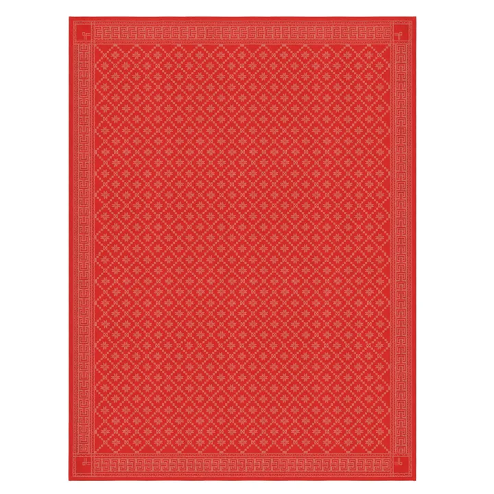 Åttebladrose duk - 150x310 cm - Ekelund Linneväveri