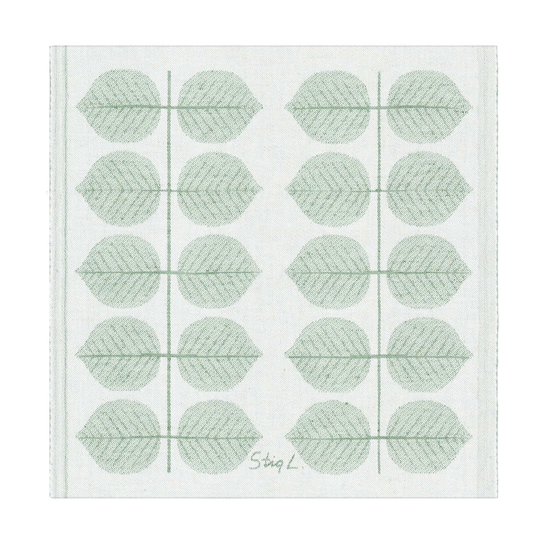 Berså serviett 35x35 cm, Grønn Ekelund Linneväveri