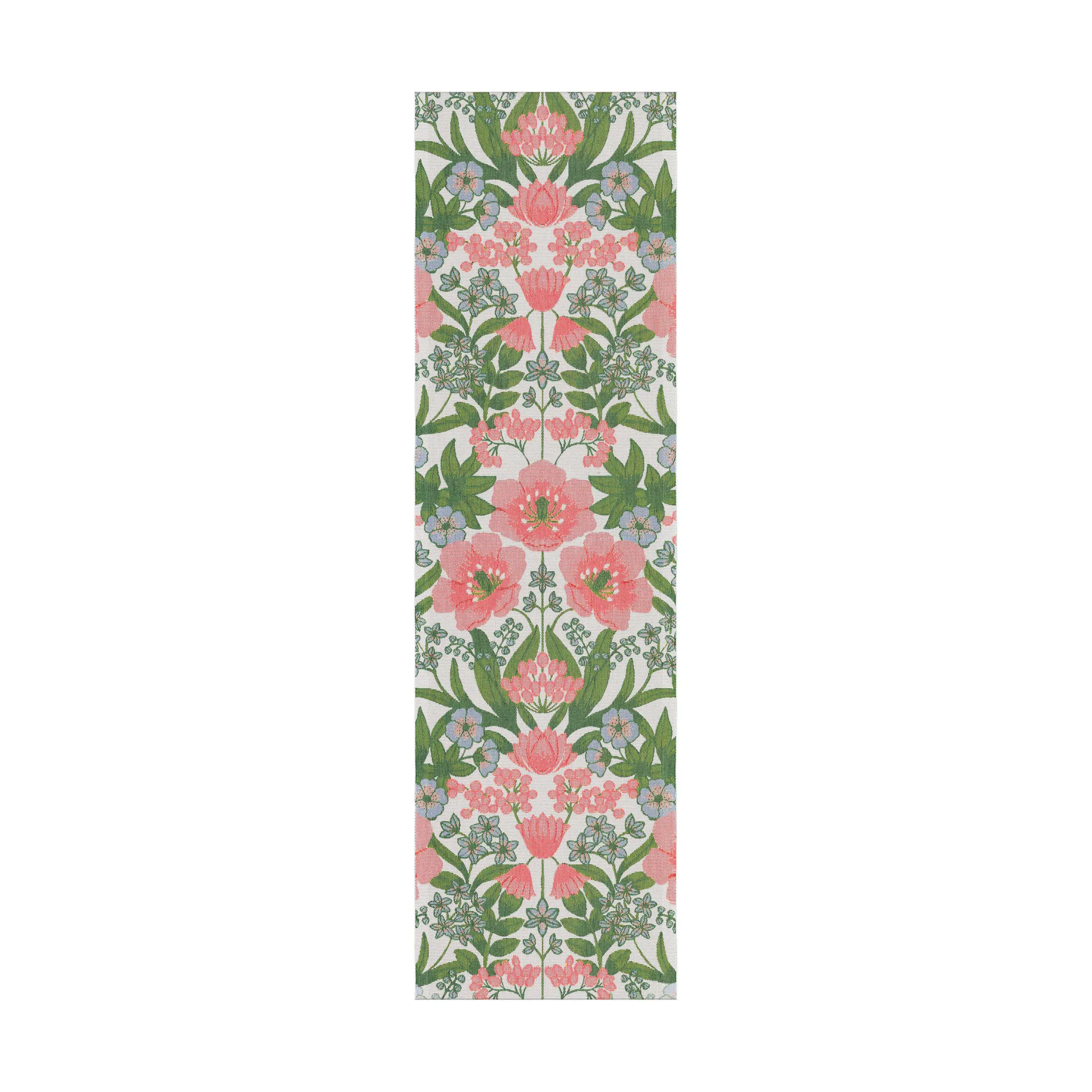 Bettys tulipaner bordløper 35x120 cm, Rosa-grønn Ekelund Linneväveri