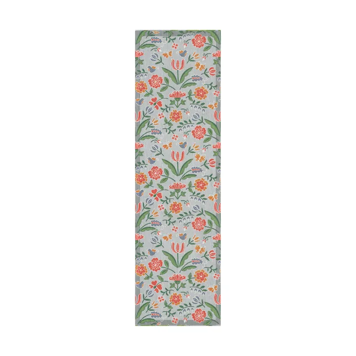 Blomglänta bordløper 35x120 cm - Multi - Ekelund Linneväveri