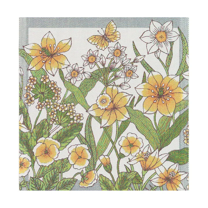 Daffodil tøyserviett 35x35 cm - Gul - Ekelund Linneväveri