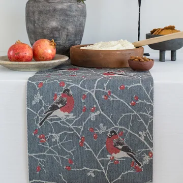 Frostkvist bordsløper 35x140 cm - Grå - Ekelund Linneväveri