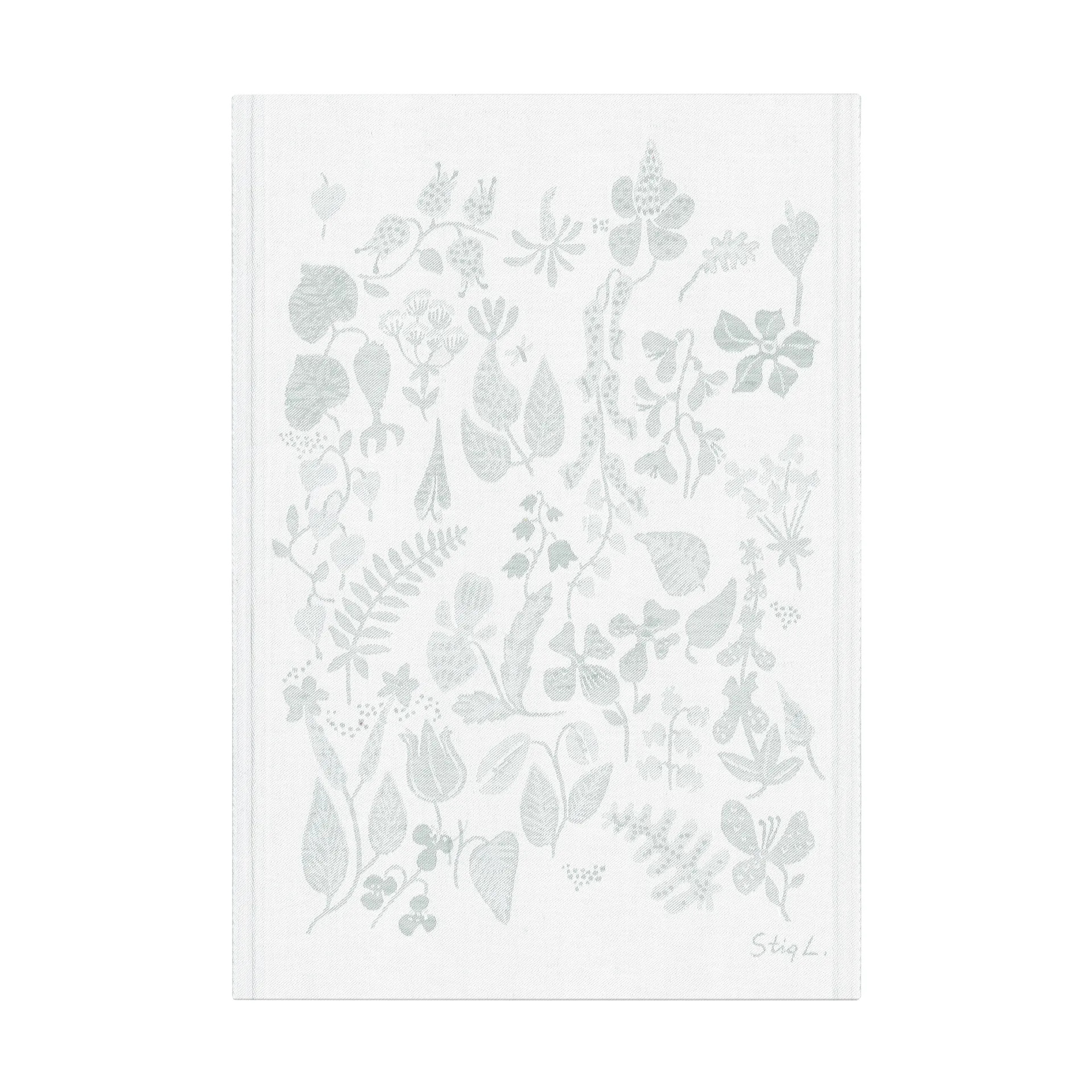Herbarium kjøkkenhåndkle 35x50 cm, Grå Ekelund Linneväveri