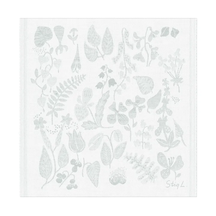 Herbarium serviett 35x35 cm - Grå - Ekelund Linneväveri