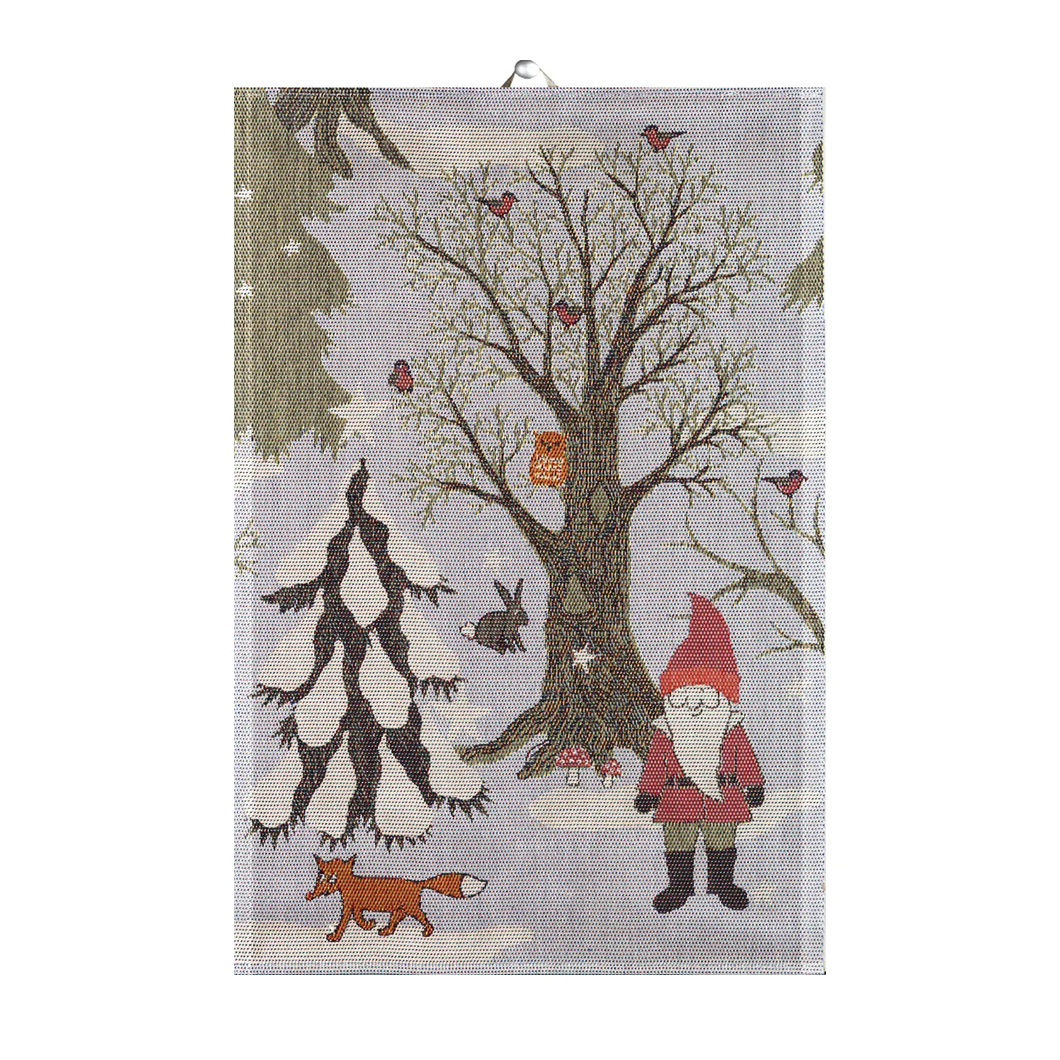 Julpromenad kjøkkenhåndkle, 40x60 cm Ekelund Linneväveri