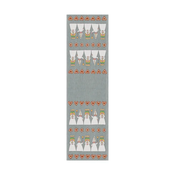 Luciamorgon bordløper 35x120 cm - Multi - Ekelund Linneväveri