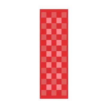 Schack løper rød - 35 x 110 cm - Ekelund Linneväveri