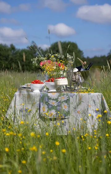 Sommar spisebrikke 35x48 cm - Multi - Ekelund Linneväveri
