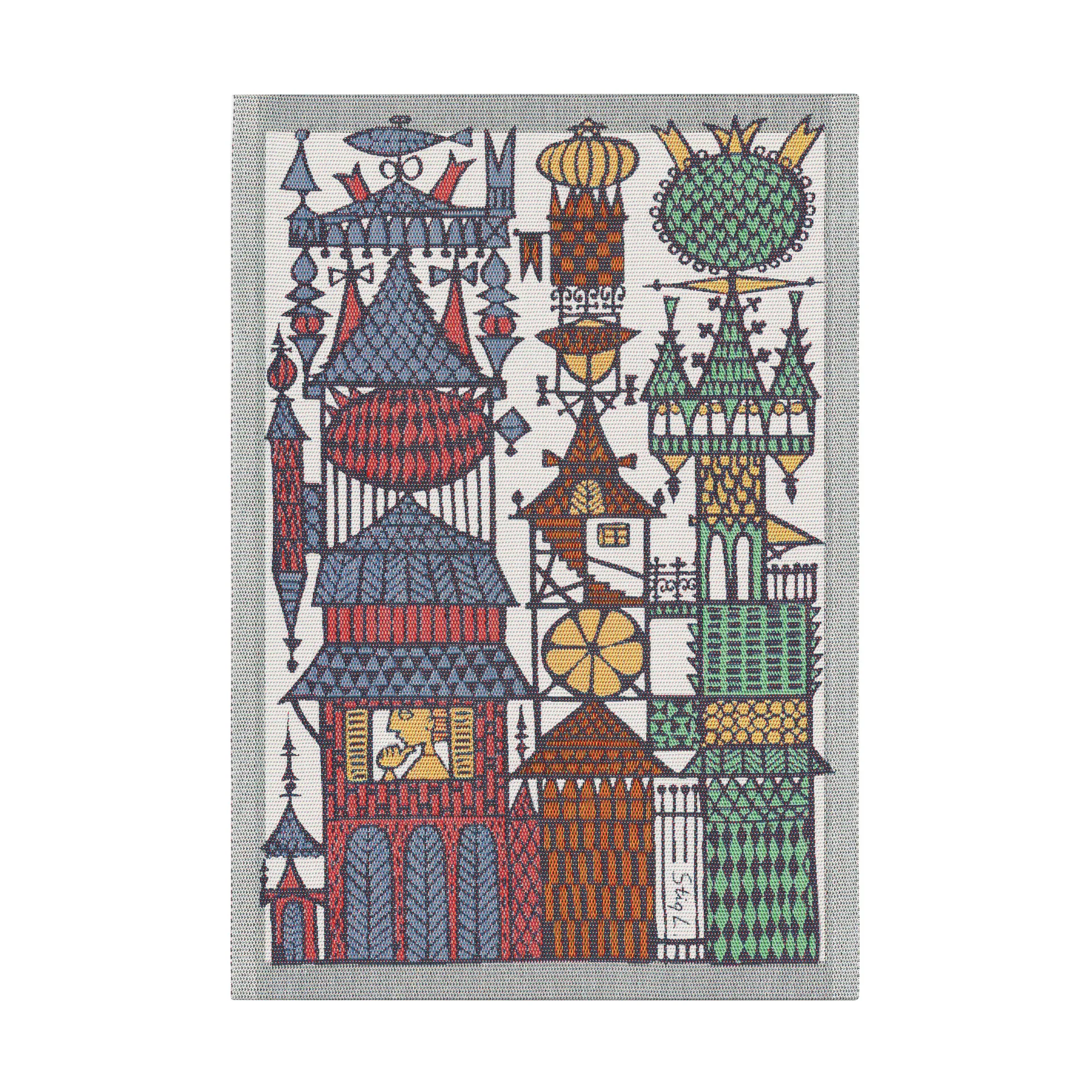 Stadssaga kjøkkenhåndkle 35x50 cm., Multi Ekelund Linneväveri