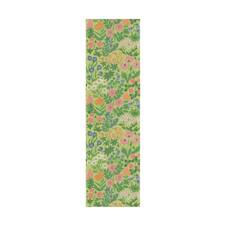 Vildblomster løper 35x120 cm - Grønn - Ekelund Linneväveri