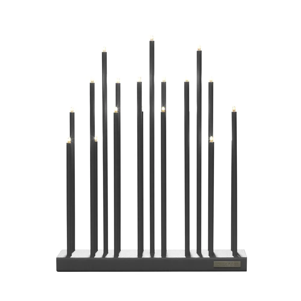 Elflugan Elflugan elektrisk lysestake Antrasittgrå