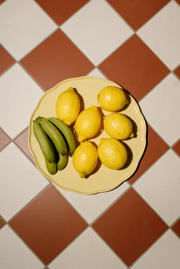 Emile Henry Madeleine serveringsfat - Vanilje, rund - Emile Henry