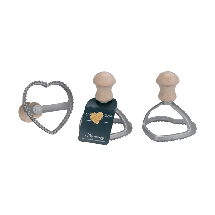 Eppicotispai raviolistanse - Aluminium, bøk, hjerteformet, Ø8,5 cm - Eppicotispai