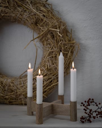Ernst adventslysestake Ø22x8 cm - Natur - ERNST