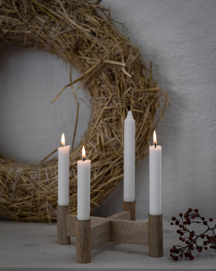 Ernst adventslysestake Ø22x8 cm, Natur ERNST
