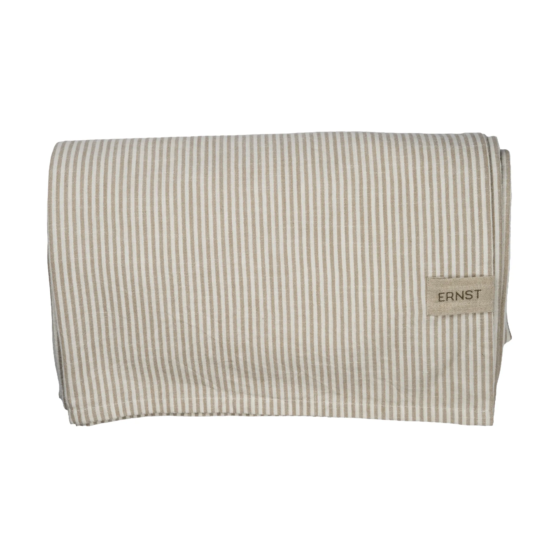 Ernst bordduk, smale striper 145x300 cm, Beige-hvit ERNST