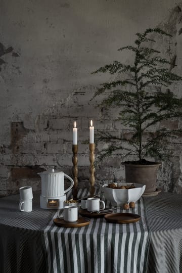 Ernst bordduk smale striper 145x300 cm - Grønn-beige - ERNST