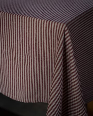 Ernst bordduk smale striper 145x300 cm - Rød-beige - ERNST