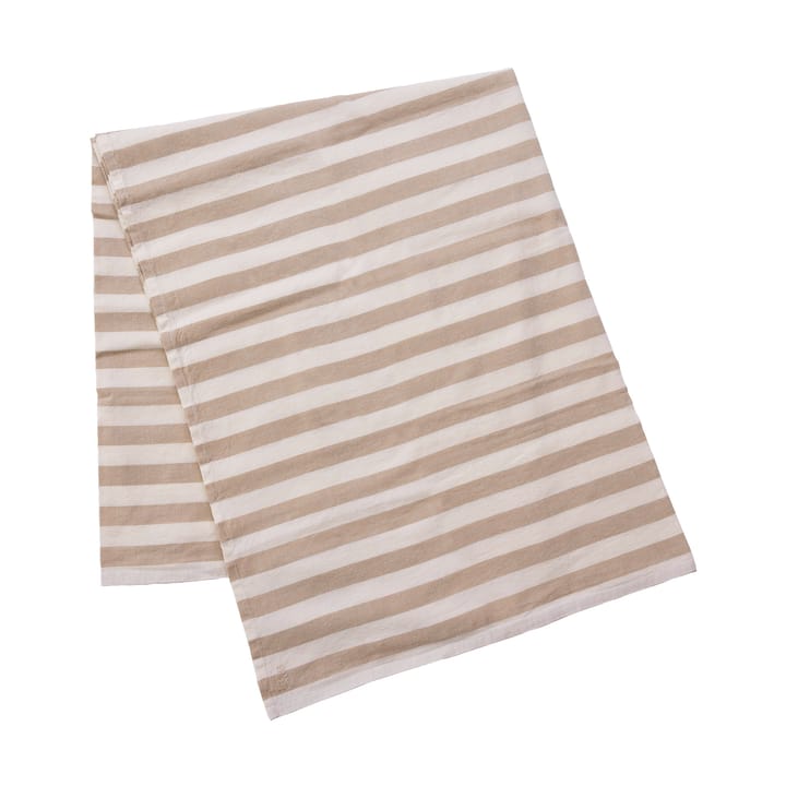 Ernst bordduk, stripete 145x240 cm - Beige-hvit - ERNST