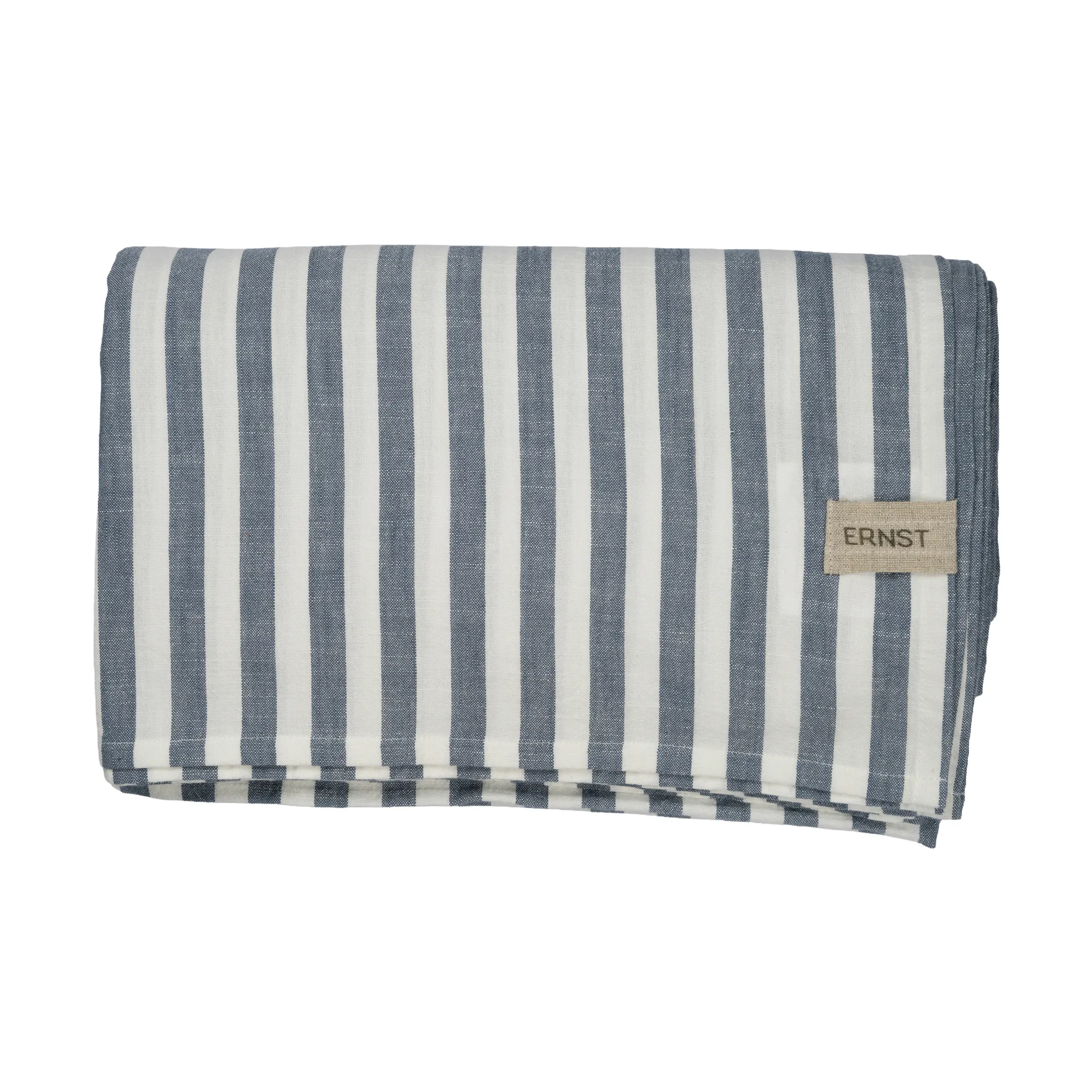 Ernst bordduk, stripete 145x300 cm, Blå-hvit ERNST