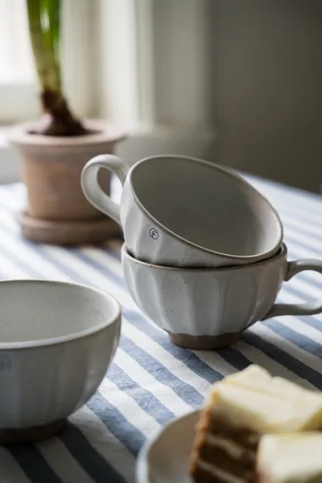 Ernst bordduk, stripete 145x300 cm - Blå-hvit - ERNST