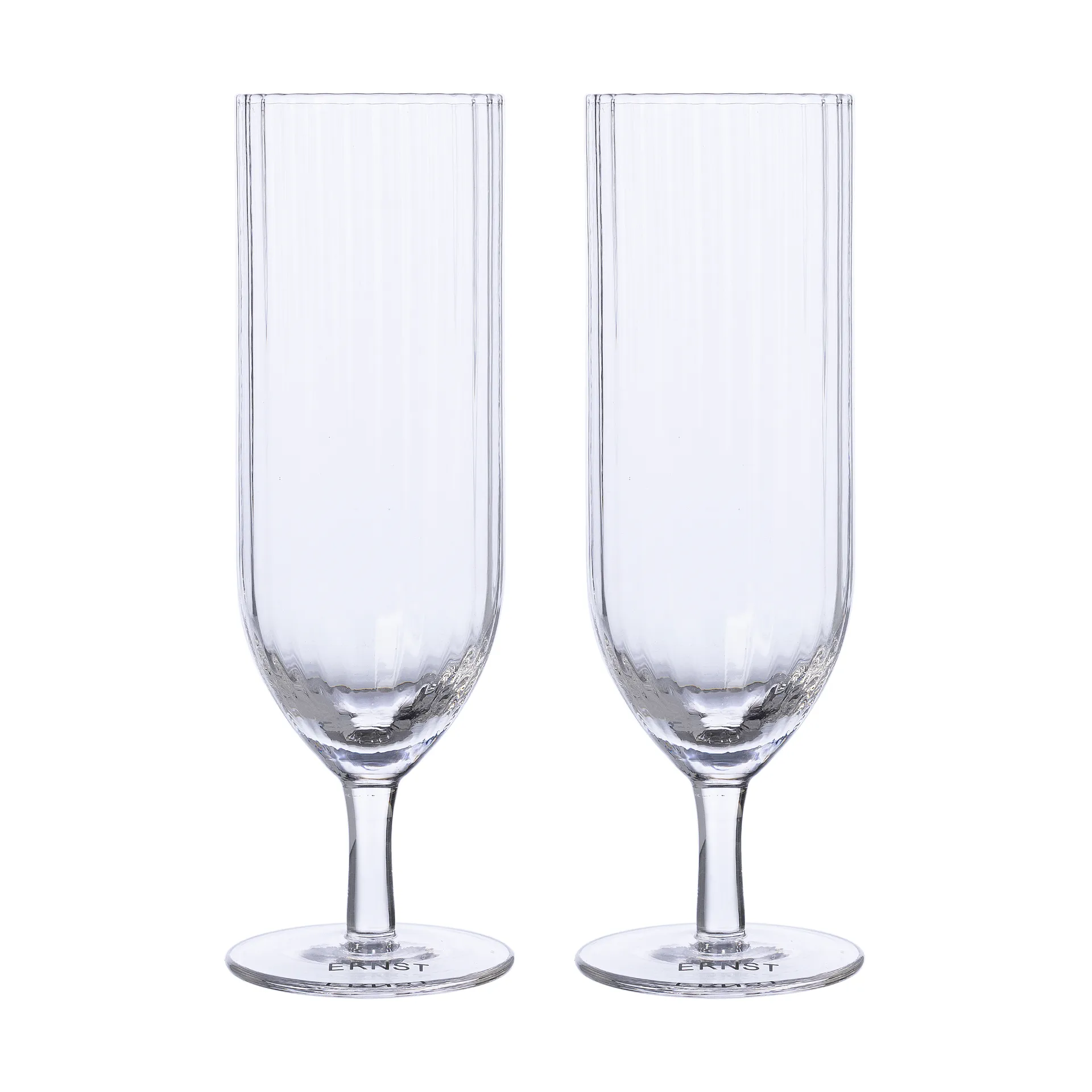 Ernst champagneglass riflet 2-pakning, Klar

​ ERNST