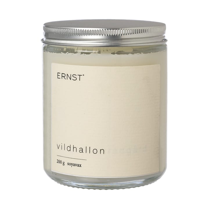Ernst duftlys i glass med lokk Ø7,2 cm, Villbringebær ERNST