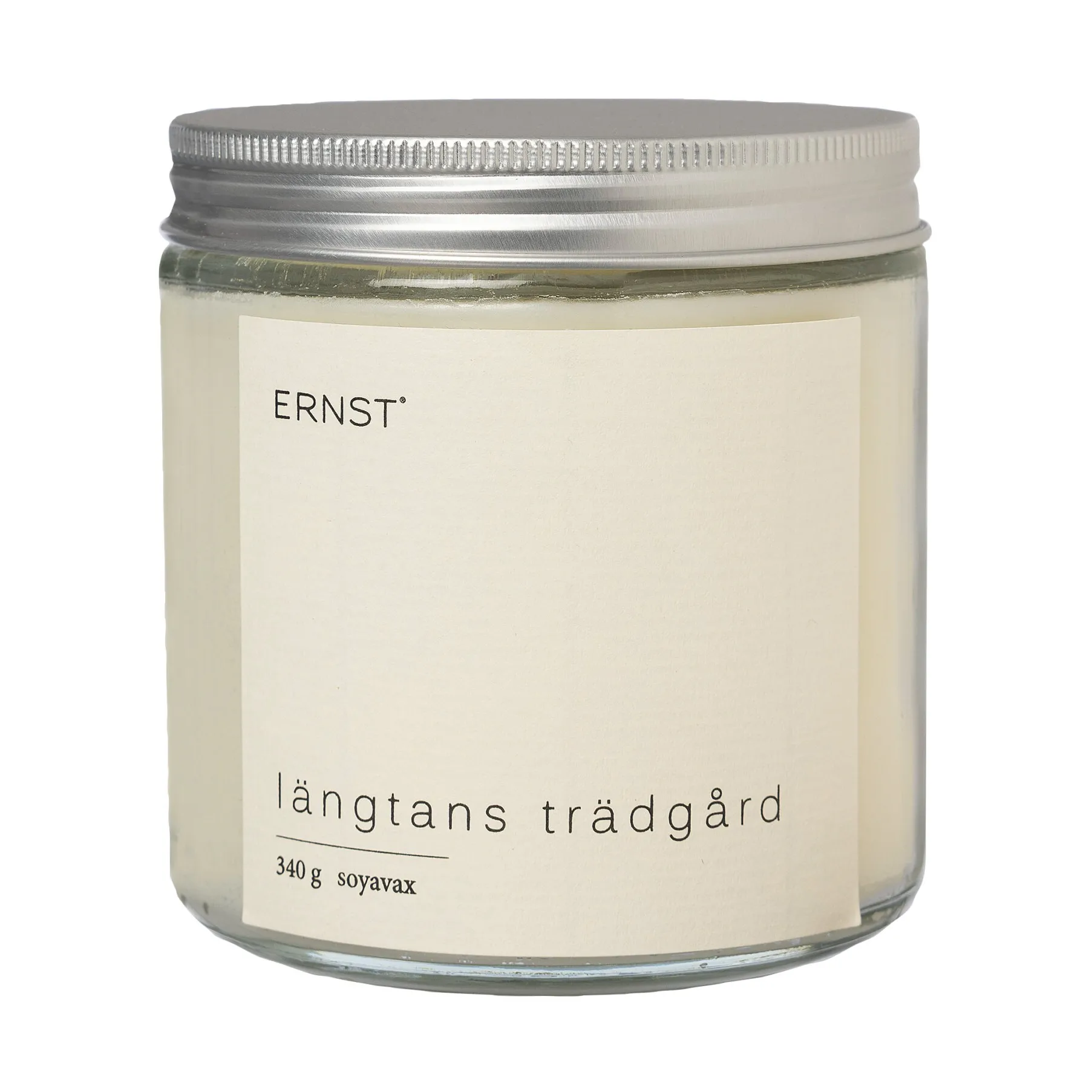 Ernst duftlys i glass med lokk Ø9 cm, Lengselens hage ERNST