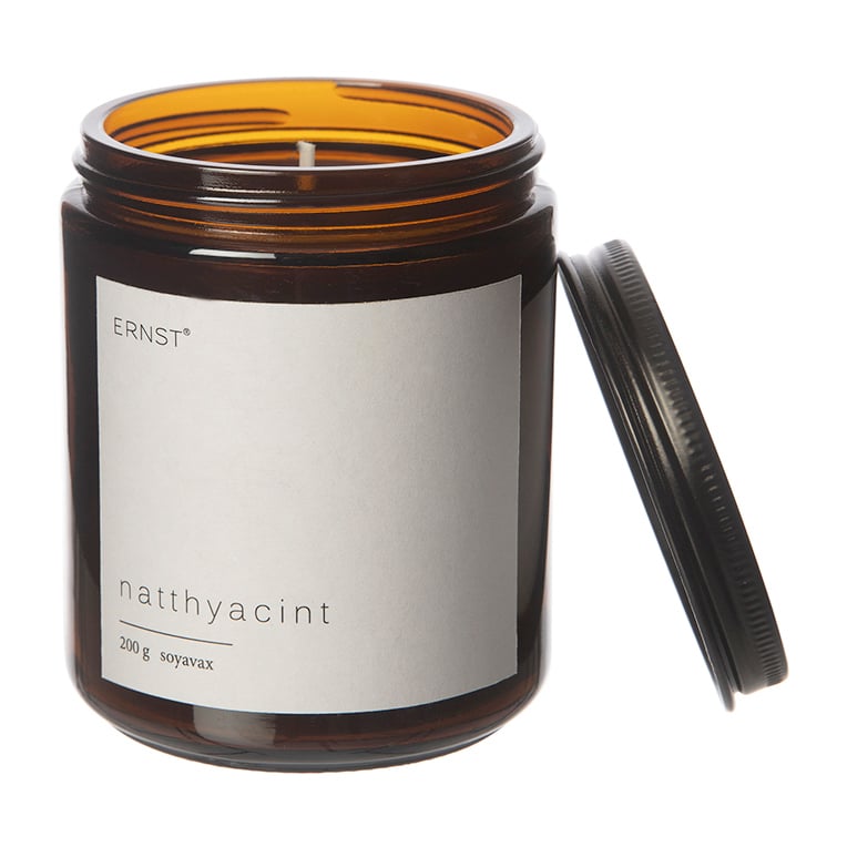 duftlys i glass med lokk Ø 9 cm Tuberose