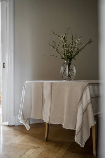 Ernst duk - Natur-hvit-beige, 145x300 cm - ERNST