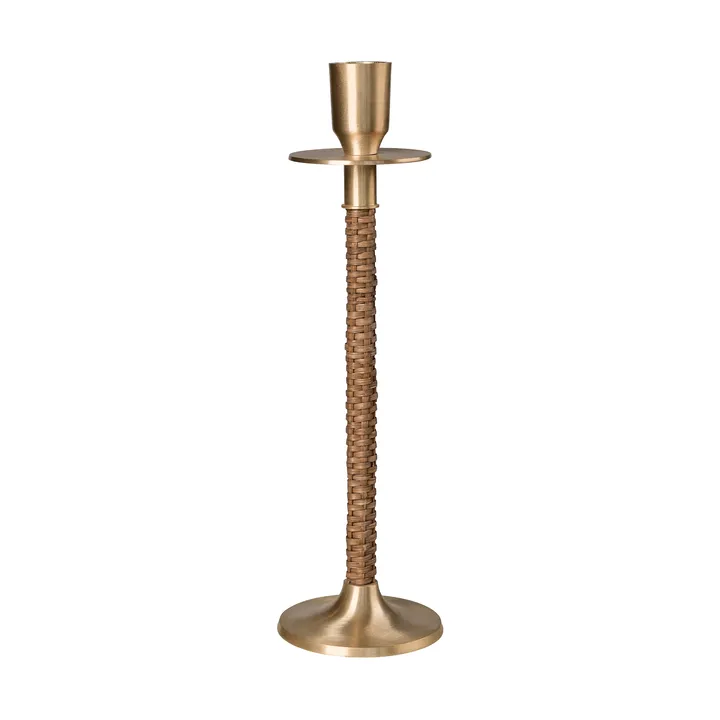 Ernst flettet lysestake - Messing, Ø8x25 cm - ERNST