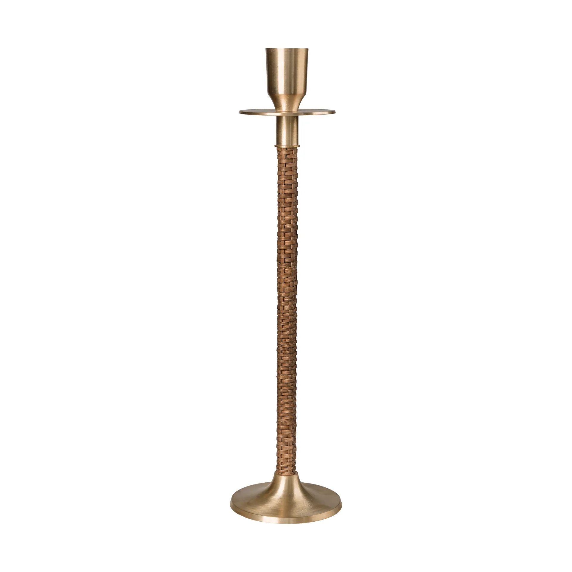 ERNST Ernst flettet lysestake Messing, Ø8x30 cm