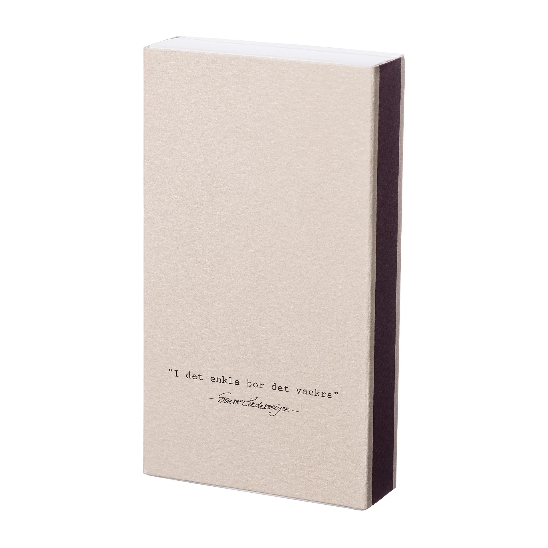 Ernst fyrstikkeske sitat Enkla, Beige ERNST