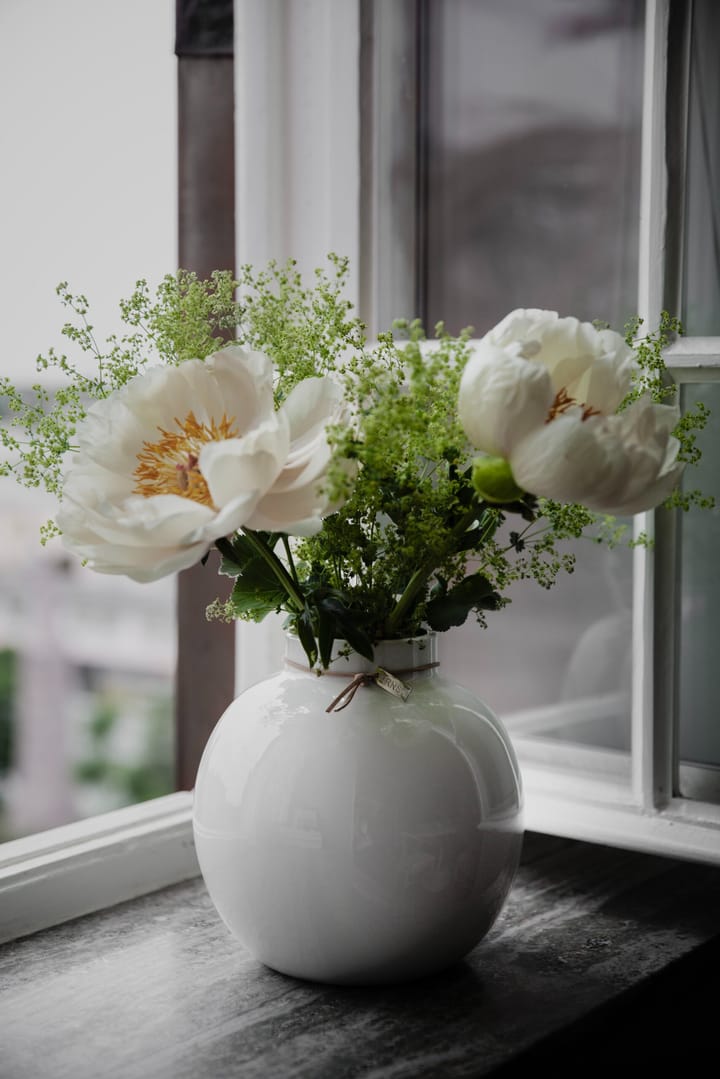 Ernst glasert vase hvit, Ø 22 cm ERNST