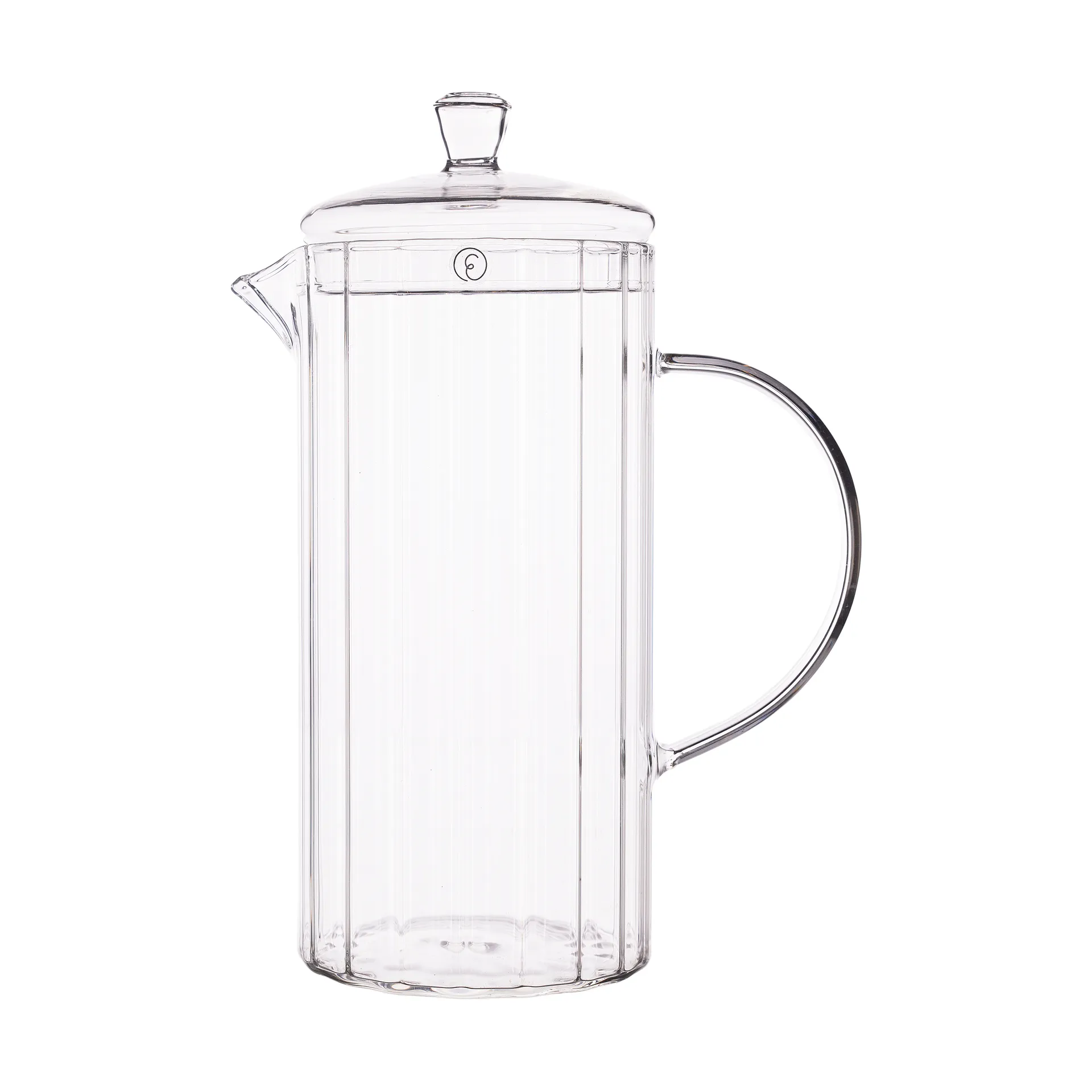 Ernst glasskanne riflet 1 L, Klar ERNST