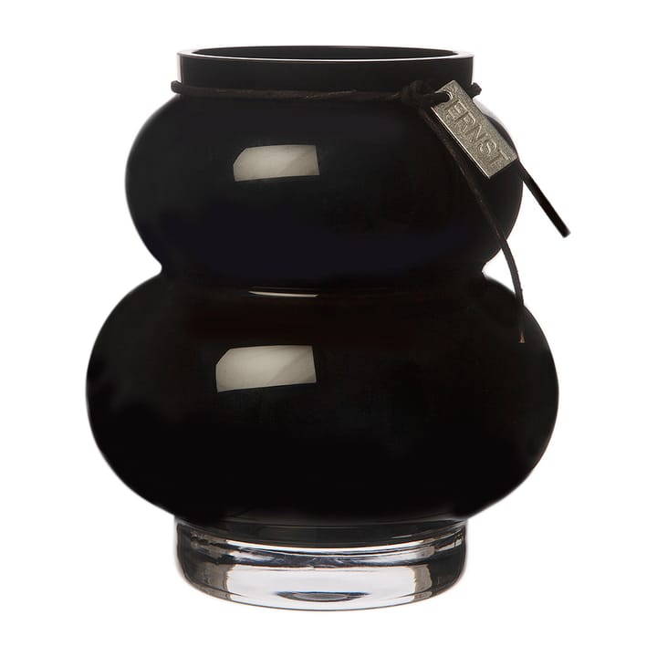Ernst glassvase kurvet 14 cm, Sort ERNST