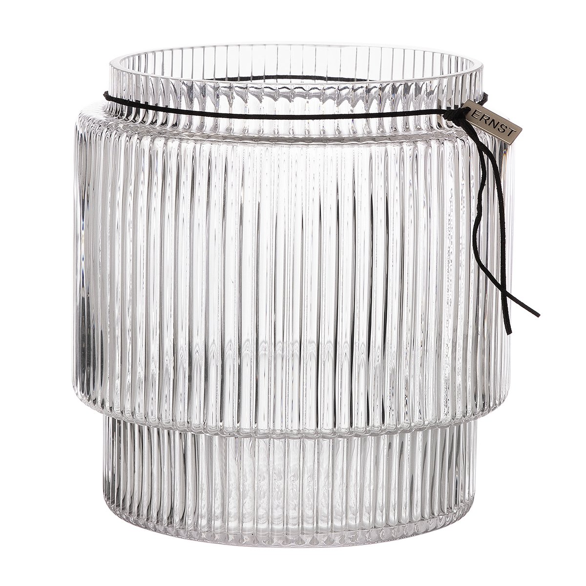 ERNST Ernst glassvase riflet klar Ø 19,5 cm x h 20 cm