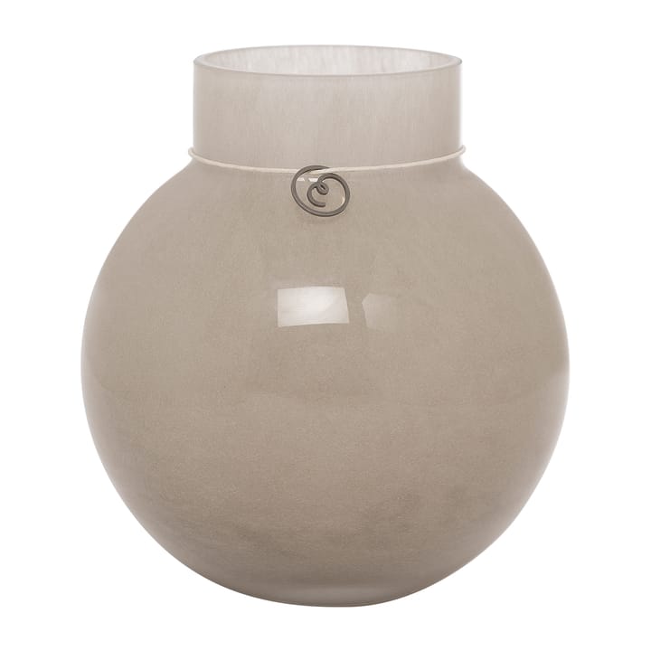 Ernst glassvase rund beige - H 14 cm Ø 13 cm - ERNST