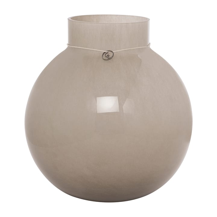 Ernst glassvase rund beige - H 22 cm Ø 21 cm - ERNST