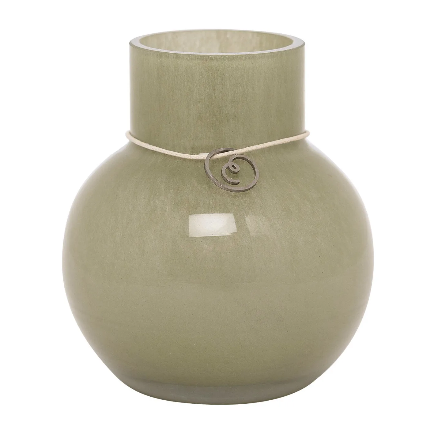 Ernst glassvase rund grønn, H 10 cm Ø 9 cm ERNST