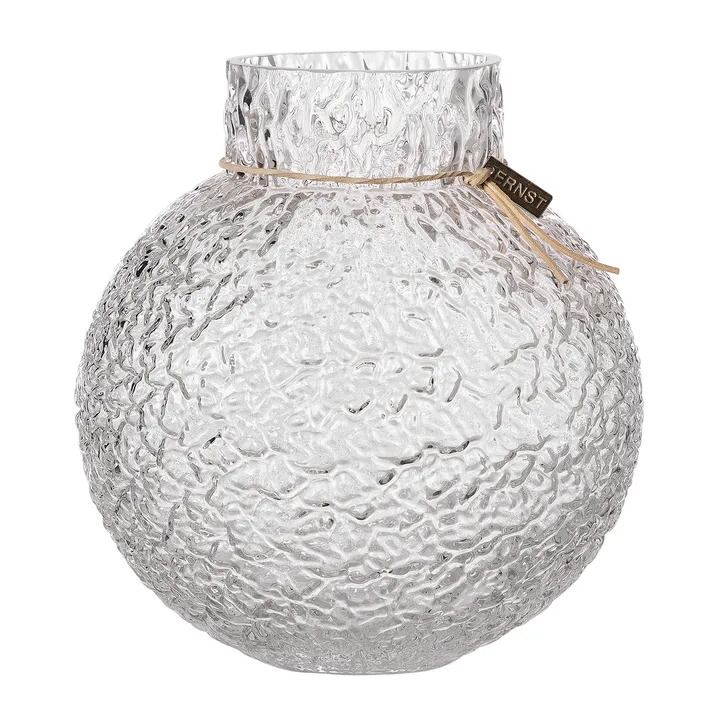 Ernst glassvase struktur klar - Ø21x22 cm - ERNST