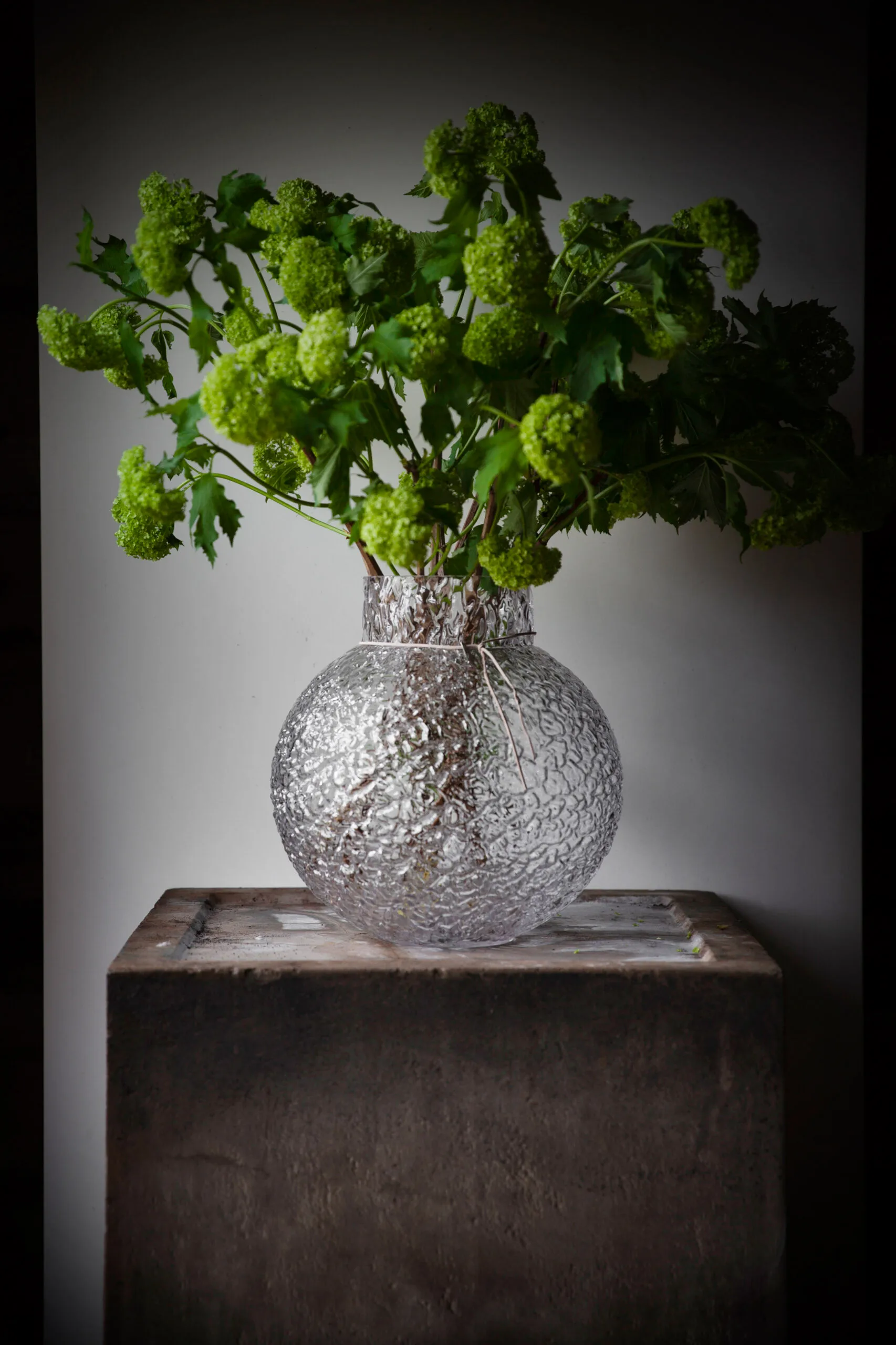 Ernst glassvase struktur klar, Ø29x30 cm ERNST
