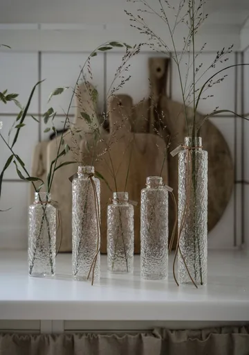 Ernst glassvase struktur klar - Ø5x20 cm - ERNST