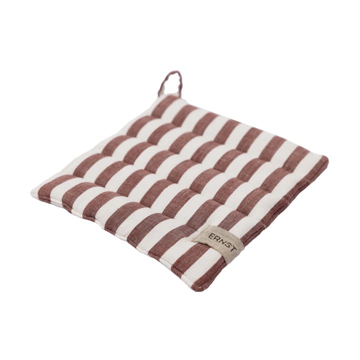 Ernst gryteklut, bred stripe 23x25 cm - Rød-hvit - ERNST