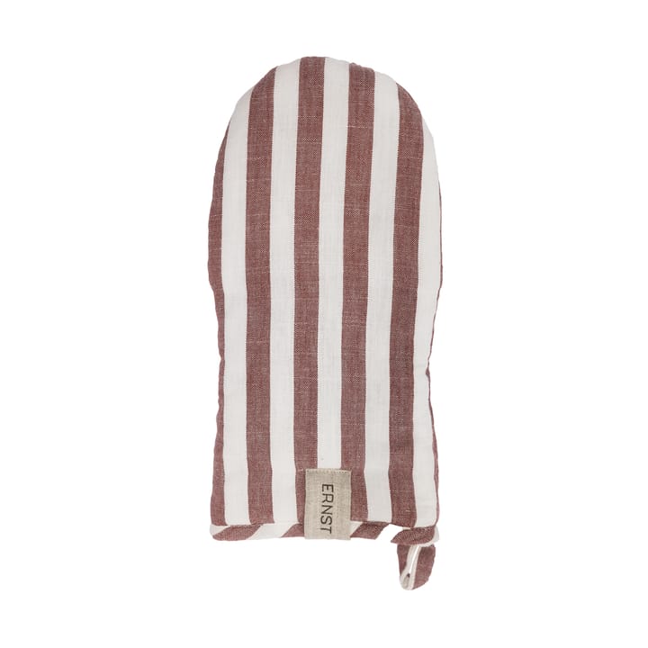 Ernst grytevott, bred stripe - Rød-hvit - ERNST