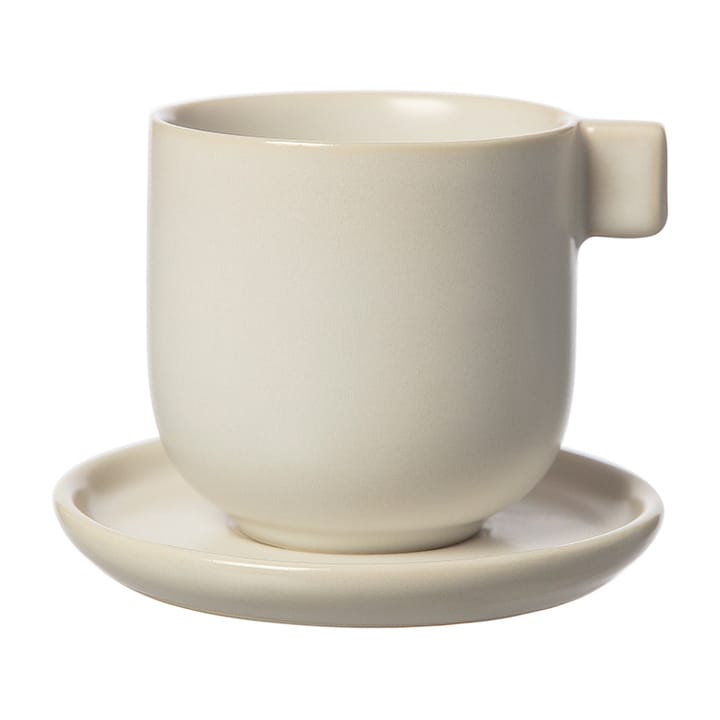Ernst kaffekopp med skål 8,5 cm, Hvit sand ERNST