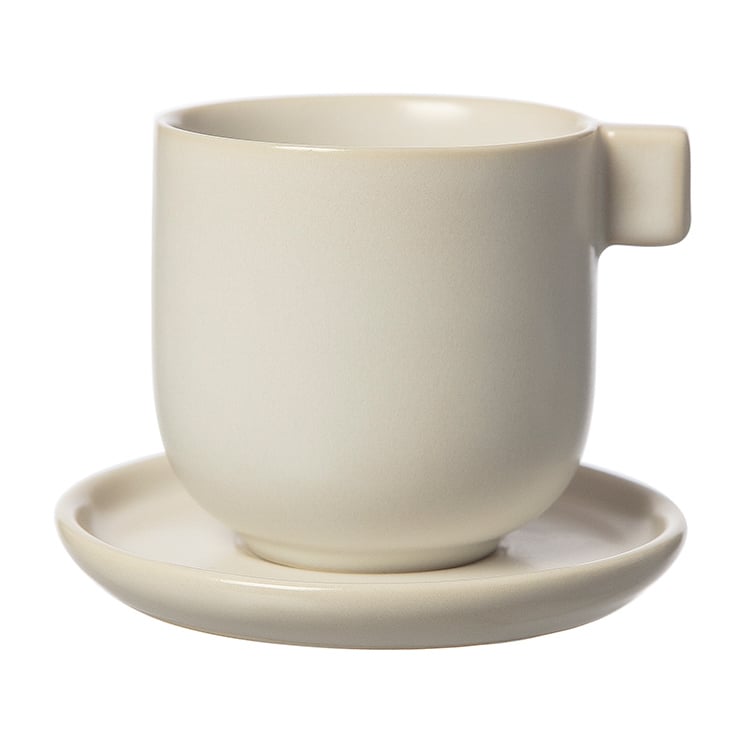 ERNST Ernst kaffekopp med skål 8,5 cm Hvit sand