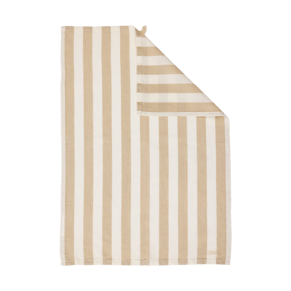 ERNST Ernst kjøkkenhåndkle brede striper 47×70 cm Beige-hvit